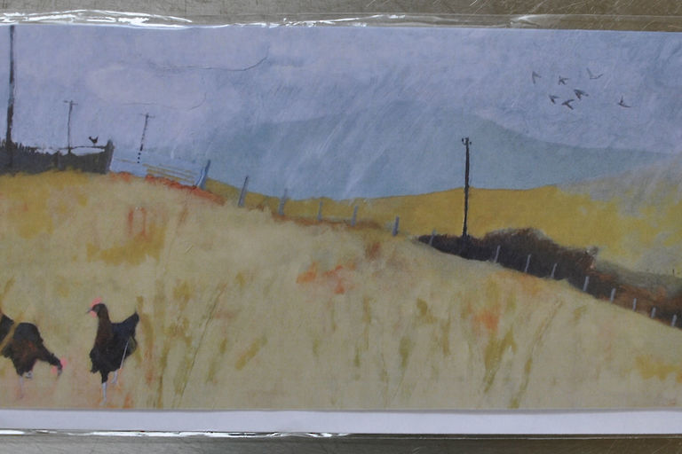 Painted Landscape Card (GB001)